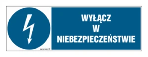 HF001 Wyłącz w niebezpieczeństwie 