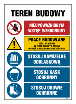 OI008 Teren budowy, Nieupoważnionym wstęp wzbroniony, Prace budowlane, Jeżeli wchodzisz na teren budowy z