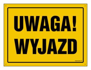 OA151 Uwaga! Wyjazd