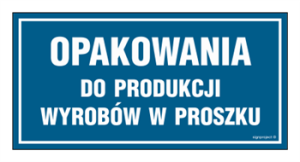 ND023 Opakowania do produkcji wyrobów w proszku