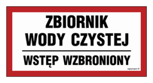 ND056 Zbiornik wody czystej / Wstęp wzbroniony
