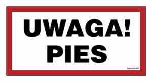 NC113 Uwaga! Pies