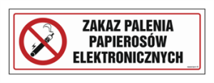 NC090 Zakaz palenia papierosów elektronicznych 