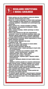 NE002 Regulamin korzystania z boiska szkolnego