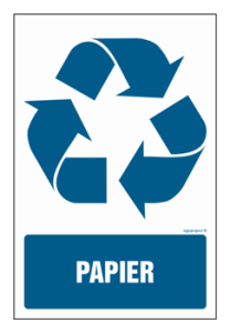 OD117 Etykieta na pojemniki na odpady Papier