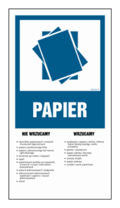 OD202 Instrukcja segregacji odpadów - PAPIER