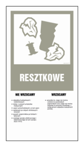 OD203 Instrukcja segregacji odpadów - RESZTKOWE