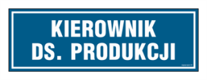 PA104 Kierownik ds. produkcji