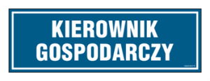PA109 Kierownik gospodarczy