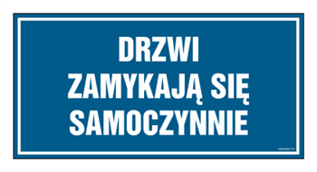 PA509 Drzwi zamykają się samoczynnie