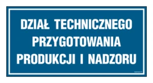 PA511 Dział technicznego przygotowania produkcji i nadzoru