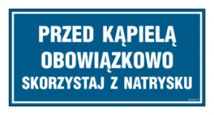 PA544 Przed kąpielą skorzystaj z natrysku