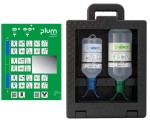 Stacja PLUM iBox 2 DUO: 1x500 ml pH Neutral + 1x1000 ml Eyewash