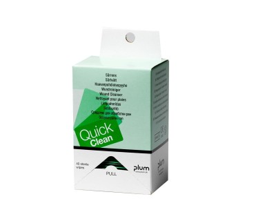5551_QuickClean Wound Cleanser Refillbox - chusteczki dezynfekujące do przecierania ran
