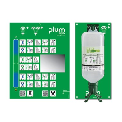 4802 plum open eyewash station - stacja z oczomyjką duo