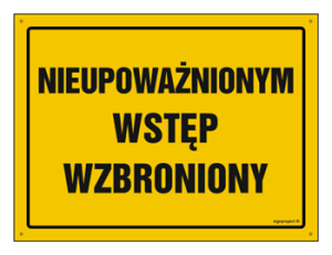 OA195 Nieupoważnionym wstęp wzbroniony