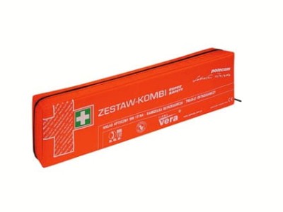 Samochodowy zestaw pierwszej pomocy apteczka SUPER SAFETY