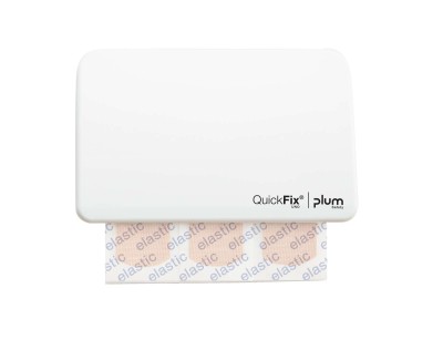 Dozownik z plastrami PLUM QuickFix Uno - biały 5532