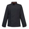 Bluza kucharska MeshAir Pro długi rękaw czarna C838BLK