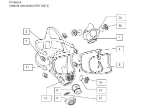 Półmaska wewnętrzna do maski 3M FF-300 Promask