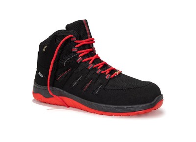 Buty ELTEN MADDOX GTX W BLACK-RED MID ESD S3S CI