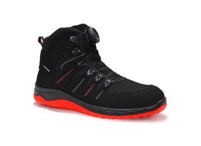 Buty ELTEN MADDOX BOA® BLACK-RED MID ESD S3S